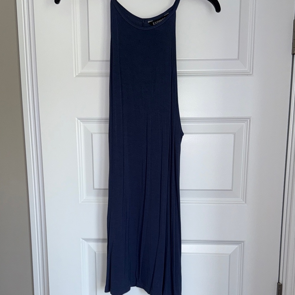 Express Blue Sleeveless Dress